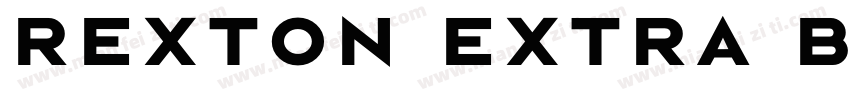 Rexton Extra Bold ExtraBold字体转换